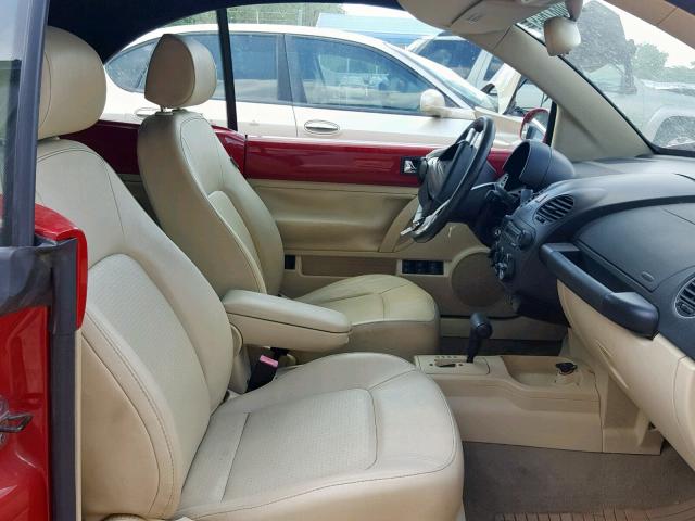 3VWRF31Y89M404523 - 2009 VOLKSWAGEN NEW BEETLE 红色 照片 5