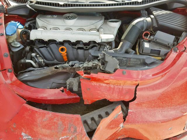 3VWRF31Y89M404523 - 2009 VOLKSWAGEN NEW BEETLE 红色 照片 7