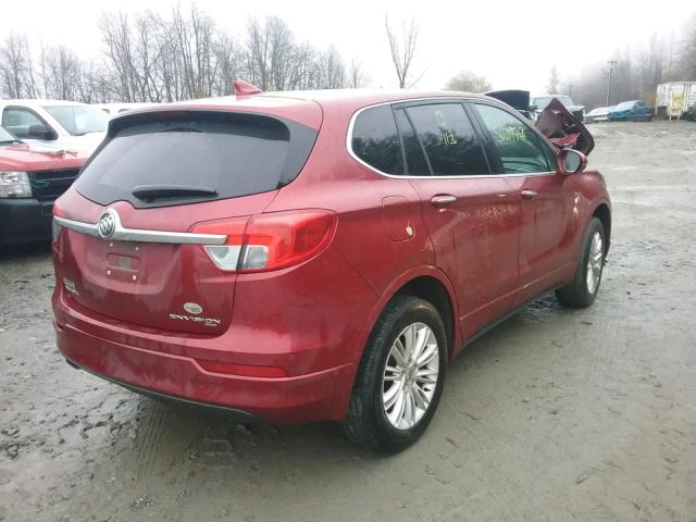 LRBFXCSA5HD087801 - 2017 BUICK ENVISION P RED photo 4
