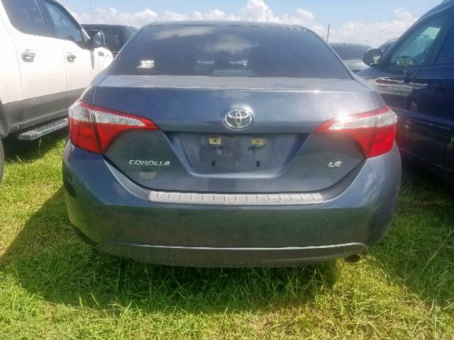 5YFBURHE6GP465187 - 2016 TOYOTA COROLLA L GRAY photo 9