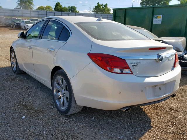 2G4GS5EV5C9204454 - 2012 BUICK REGAL PREM WHITE photo 3