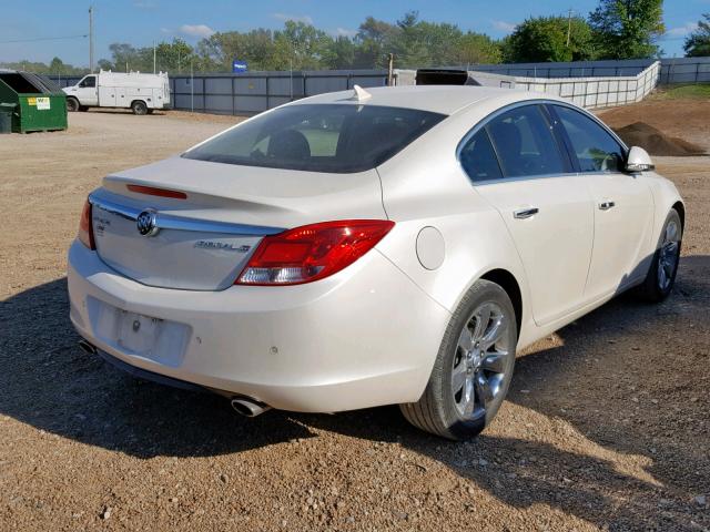 2G4GS5EV5C9204454 - 2012 BUICK REGAL PREM WHITE photo 4