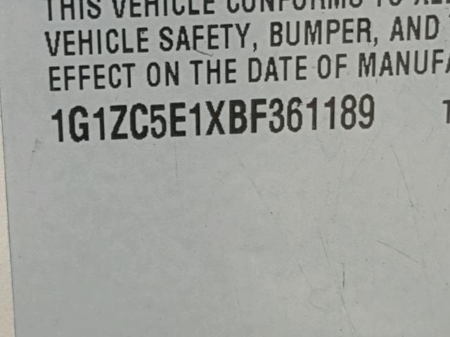 1G1ZC5E1XBF361189 - 2011 CHEVROLET MALIBU 1LT TAN photo 10