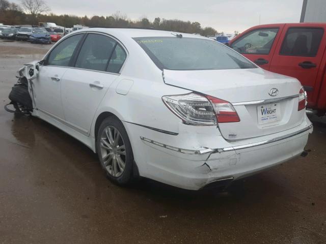 KMHGC4DD0DU228049 - 2013 HYUNDAI GENESIS 3. WHITE photo 3