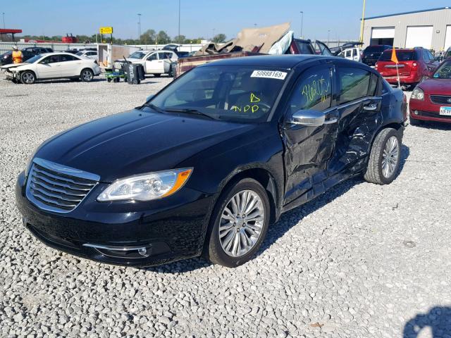 1C3BC2FB4BN613219 - 2011 CHRYSLER 200 LIMITE BLACK photo 2