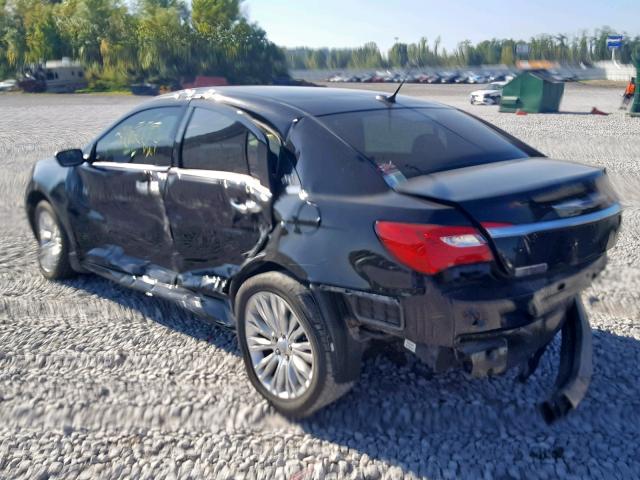 1C3BC2FB4BN613219 - 2011 CHRYSLER 200 LIMITE BLACK photo 3