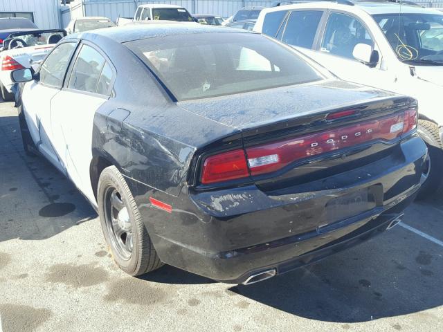 2C3CDXAT6DH610896 - 2013 DODGE CHARGER PO BLACK photo 3