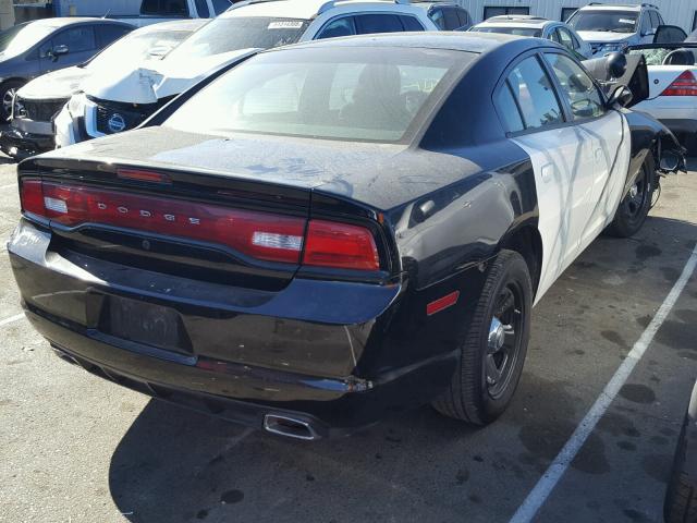 2C3CDXAT6DH610896 - 2013 DODGE CHARGER PO BLACK photo 4