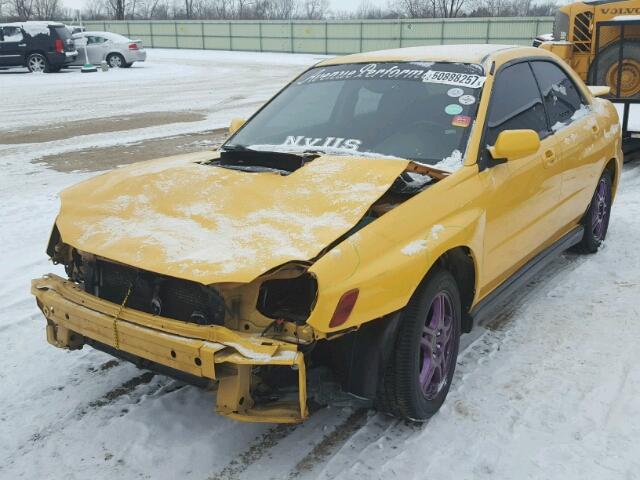 JF1GD29653G501117 - 2003 SUBARU IMPREZA WR YELLOW photo 2