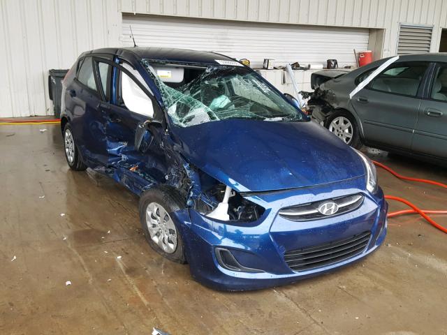 KMHCT5AE8GU267977 - 2016 HYUNDAI ACCENT SE BLUE photo 1