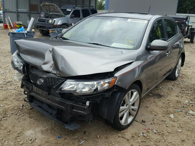 KNAFW5A31D5665669 - 2013 KIA FORTE SX GRAY photo 2