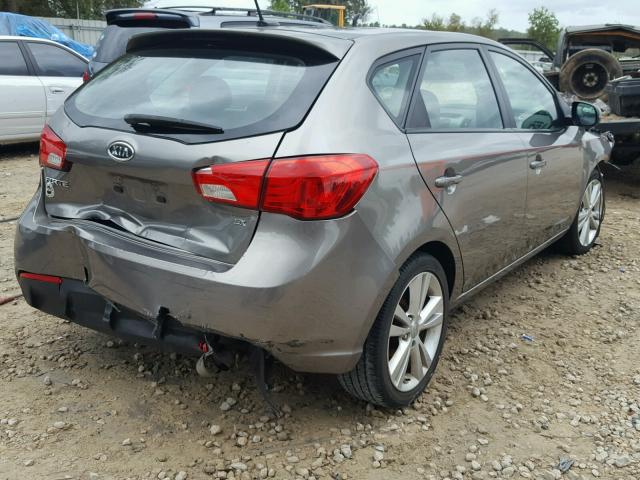 KNAFW5A31D5665669 - 2013 KIA FORTE SX GRAY photo 4