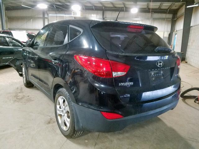 KM8JT3AB9BU120528 - 2011 HYUNDAI TUCSON GL BLACK photo 3