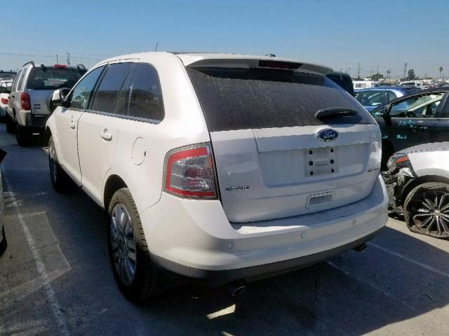 2FMDK3KCXABA64241 - 2010 FORD EDGE LIMIT WHITE photo 3