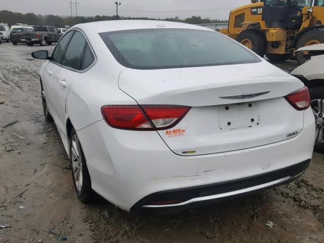 1C3CCCAB9FN712027 - 2015 CHRYSLER 200 LIMITE WHITE photo 3