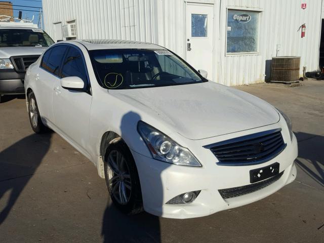 JN1DV6AR1CM860315 - 2012 INFINITI G25 WHITE photo 1