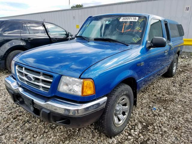 1FTYR14U81TA65920 - 2001 FORD RANGER SUP BLUE photo 2