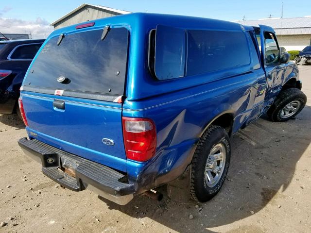 1FTYR14U81TA65920 - 2001 FORD RANGER SUP BLUE photo 4