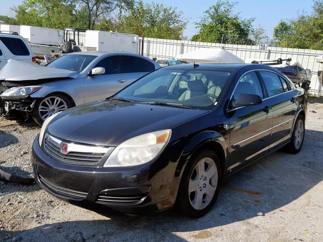 1G8ZS57B68F258404 - 2008 SATURN AURA XE BLACK photo 2