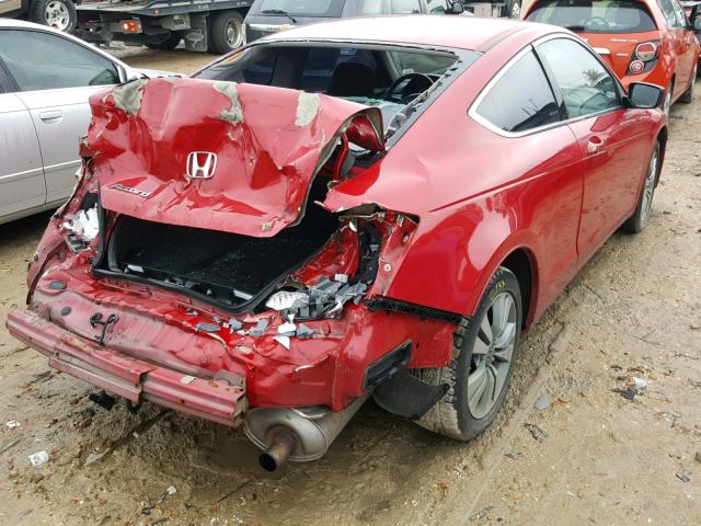 1HGCS12388A008410 - 2008 HONDA ACCORD LX- RED photo 4