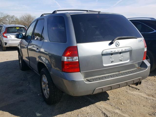 2HNYD18851H523464 - 2001 ACURA MDX TOURIN GRAY photo 3