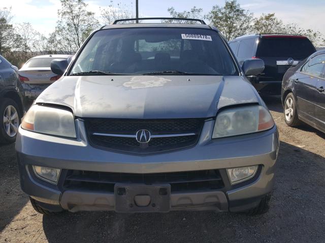 2HNYD18851H523464 - 2001 ACURA MDX TOURIN GRAY photo 9