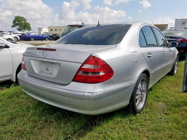 WDBUF65J84A540411 - 2004 MERCEDES-BENZ E 320 SILVER photo 4