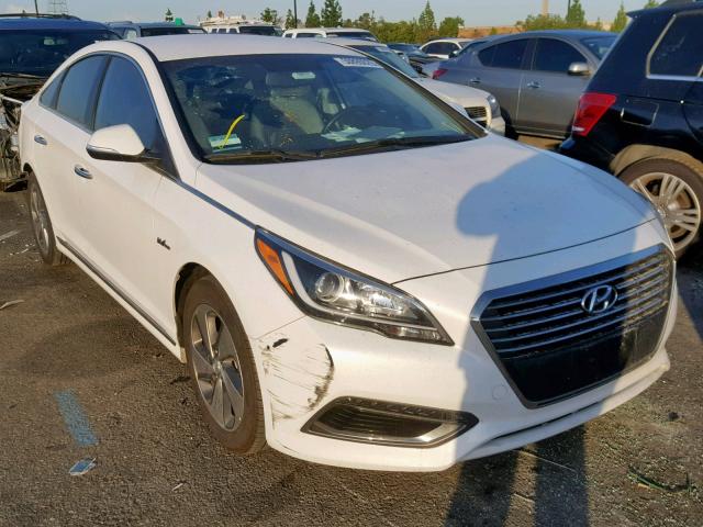 KMHE14L20HA062636 - 2017 HYUNDAI SONATA PLU WHITE photo 1