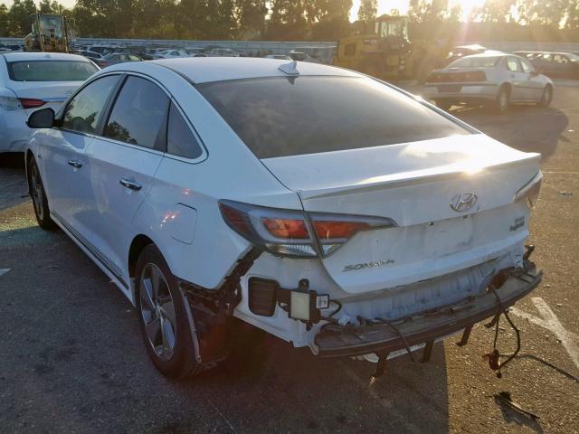 KMHE14L20HA062636 - 2017 HYUNDAI SONATA PLU WHITE photo 3