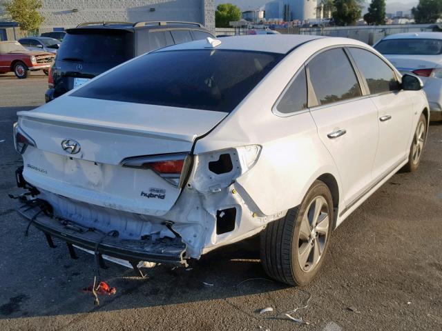 KMHE14L20HA062636 - 2017 HYUNDAI SONATA PLU WHITE photo 4