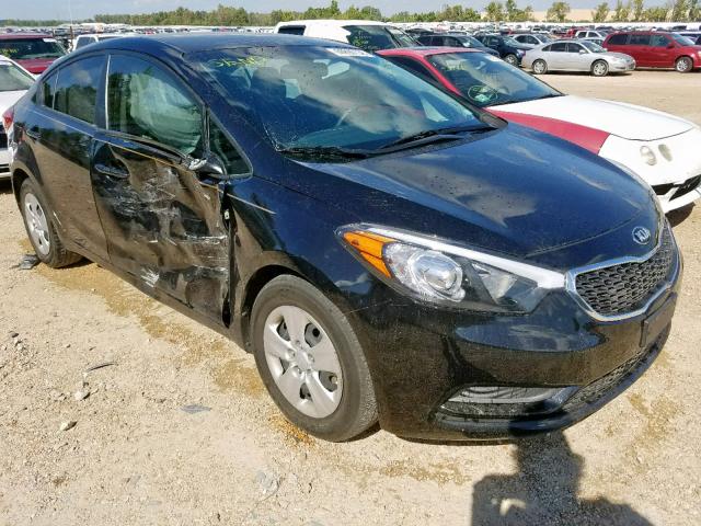 KNAFX4A62G5555820 - 2016 KIA FORTE LX BLACK photo 1