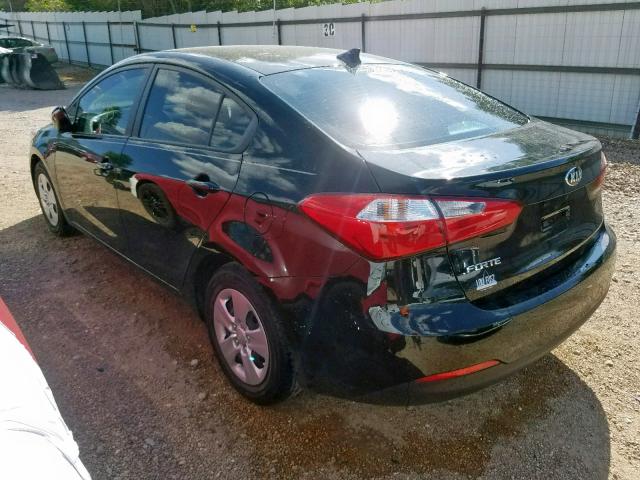 KNAFX4A62G5555820 - 2016 KIA FORTE LX BLACK photo 3