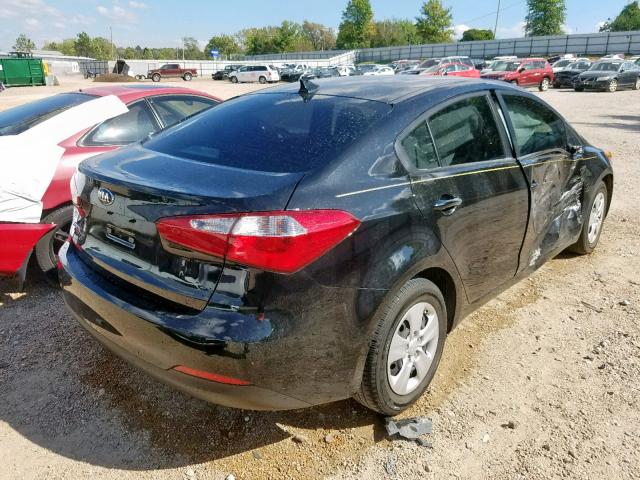 KNAFX4A62G5555820 - 2016 KIA FORTE LX BLACK photo 4