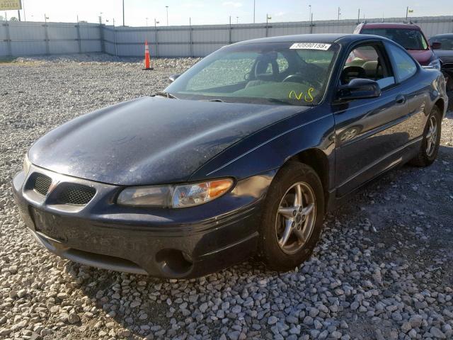 1G2WP12K22F187983 - 2002 PONTIAC GRAND PRIX BLUE photo 2