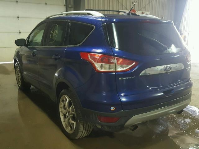 1FMCU9JX1EUB06678 - 2014 FORD ESCAPE TIT BLUE photo 3