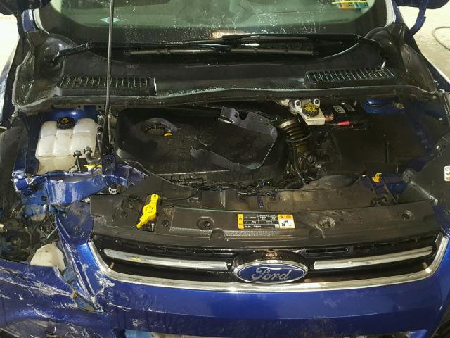 1FMCU9JX1EUB06678 - 2014 FORD ESCAPE TIT BLUE photo 7