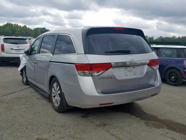 5FNRL5H42EB087878 - 2014 HONDA ODYSSEY EX SILVER photo 3