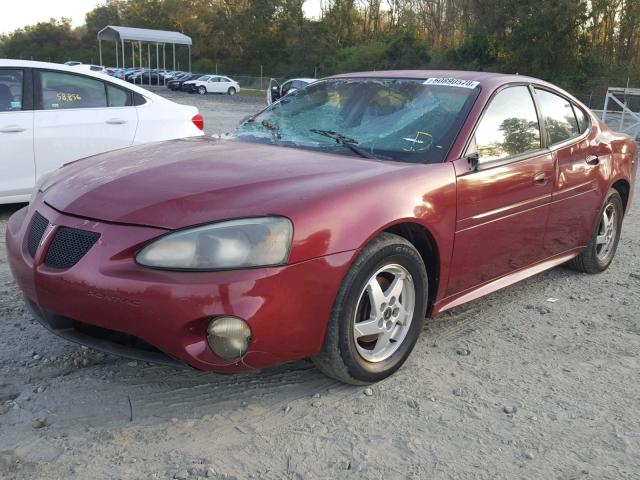 2G2WP522441153853 - 2004 PONTIAC GRAND PRIX MAROON photo 2