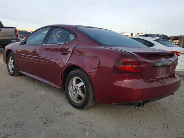 2G2WP522441153853 - 2004 PONTIAC GRAND PRIX MAROON photo 3