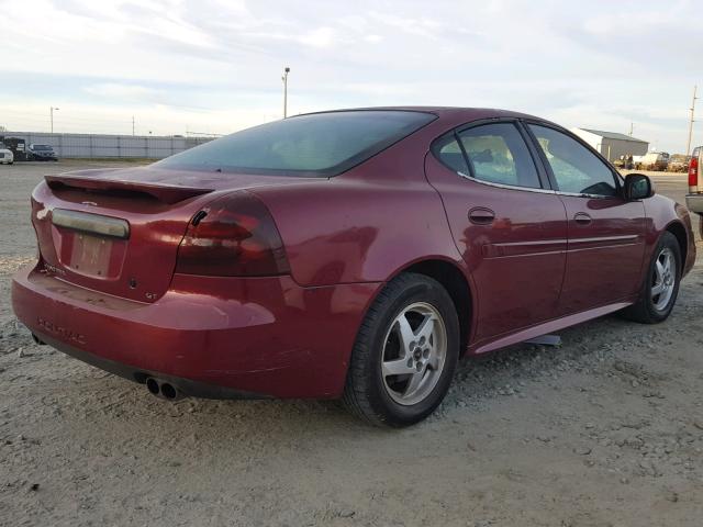 2G2WP522441153853 - 2004 PONTIAC GRAND PRIX MAROON photo 4