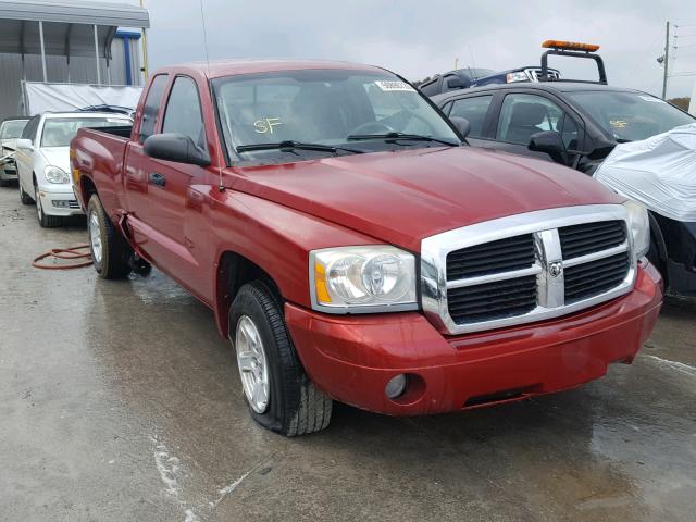 1D7HE42K47S218859 - 2007 DODGE DAKOTA SLT RED photo 1