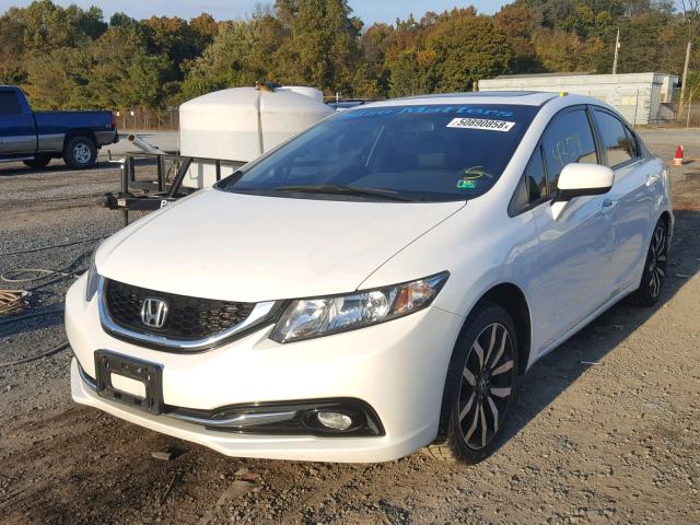 19XFB2F93FE221159 - 2015 HONDA CIVIC EXL WHITE photo 2