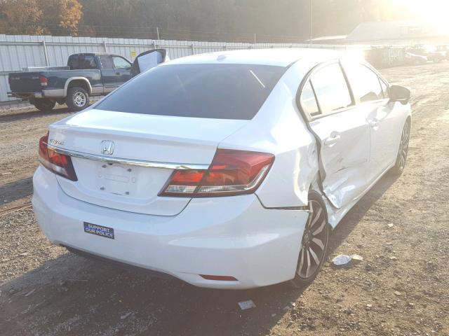 19XFB2F93FE221159 - 2015 HONDA CIVIC EXL WHITE photo 4