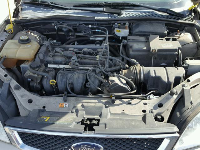 1FAHP34N27W290762 - 2007 FORD FOCUS ZX4 TAN photo 7