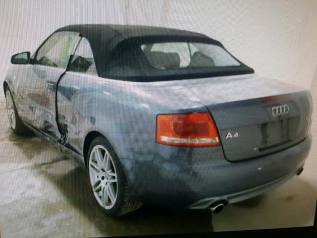 WAUDF48H59K009079 - 2009 AUDI A4 2.0T CA WHITE photo 3