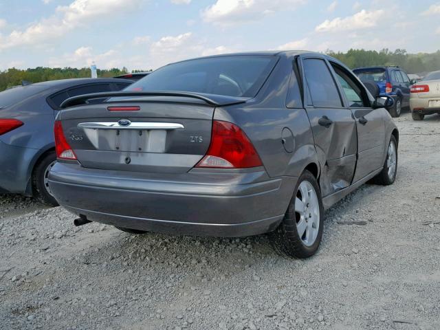 1FAFP38362W200098 - 2002 FORD FOCUS ZTS GRAY photo 4
