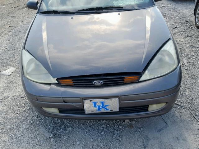 1FAFP38362W200098 - 2002 FORD FOCUS ZTS GRAY photo 7