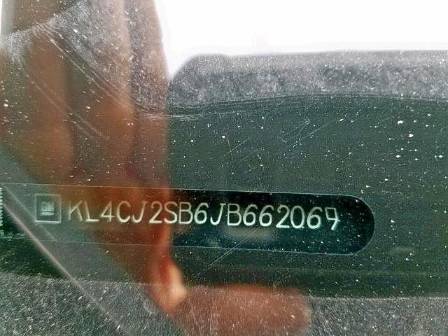 KL4CJ2SB6JB662069 - 2018 BUICK ENCORE SPO BLACK photo 9