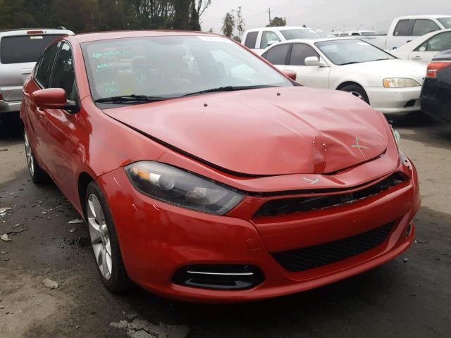 1C3CDFBB6ED740563 - 2014 DODGE DART SXT RED photo 1