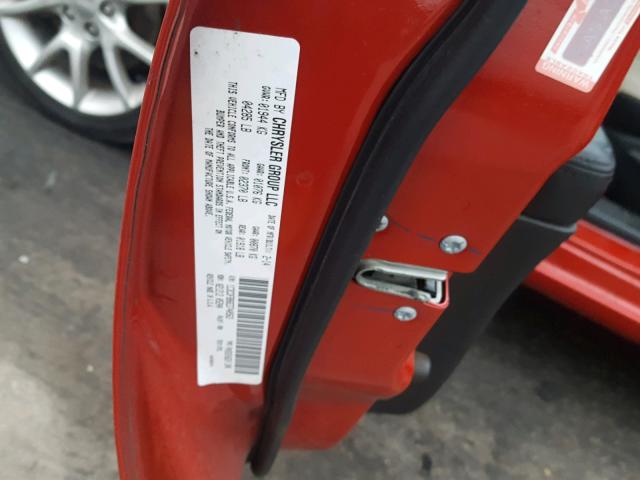 1C3CDFBB6ED740563 - 2014 DODGE DART SXT RED photo 10